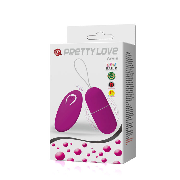 PRETTY LOVE - OEUF VIBRANT ARVIN TÉLÉCOMMANDE 12V - Sensualia