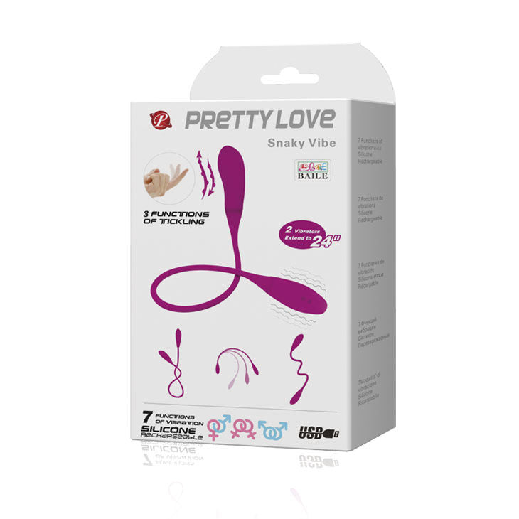 PRETTY LOVE - SMART VIBRATEUR SNAKY VIBE 7 V + 3 CHATOUILLES - Sensualia