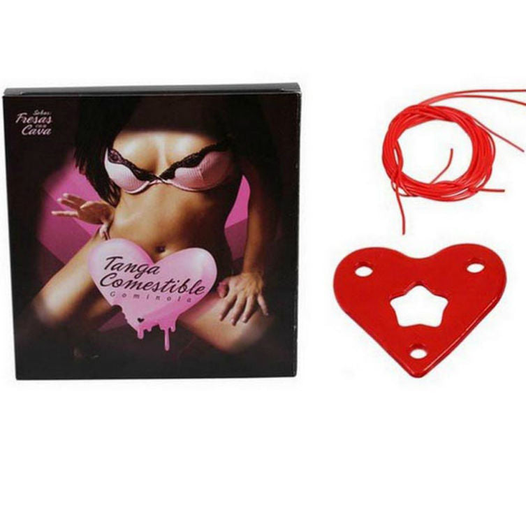 SECRETPLAY - GUMMY THONG FOR HER STRAWBERRY FLAVOR WITH CAVA - Sensualia