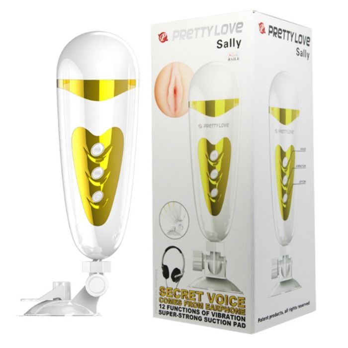 PRETTY LOVE - MASTURBATEUR MASCULIN AVEC VIBRATION ET SON SALLY - Sensualia