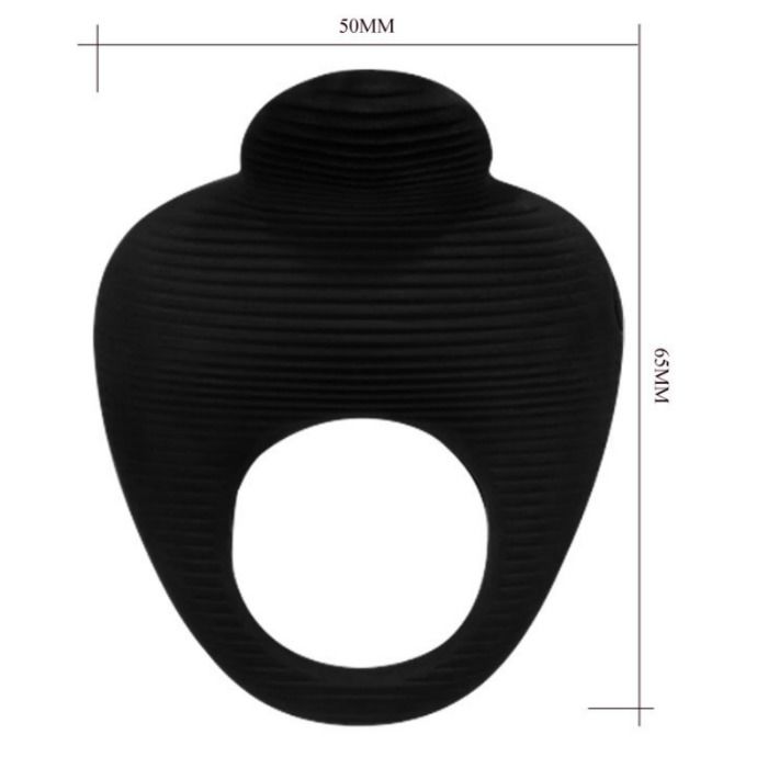 PRETTY LOVE - THIMBLE ANNEAU VIBRATEUR NOIR - Sensualia