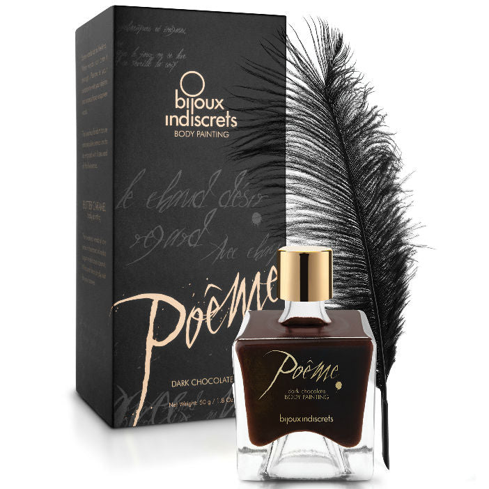 BIJOUX - POEME PEINTURE COMESTIBLE CHOCOLAT NOIR 50 GR - Sensualia