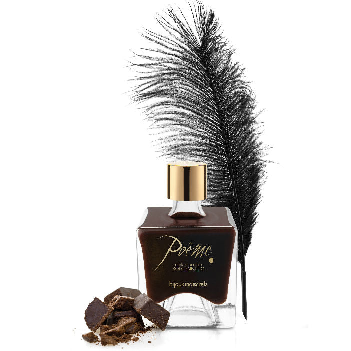 BIJOUX - POEME PEINTURE COMESTIBLE CHOCOLAT NOIR 50 GR - Sensualia
