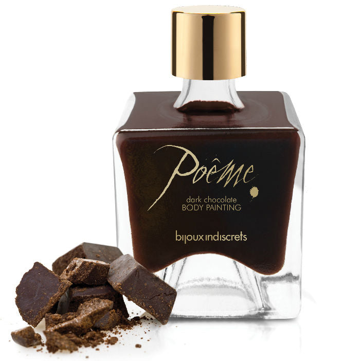 BIJOUX - POEME PEINTURE COMESTIBLE CHOCOLAT NOIR 50 GR - Sensualia