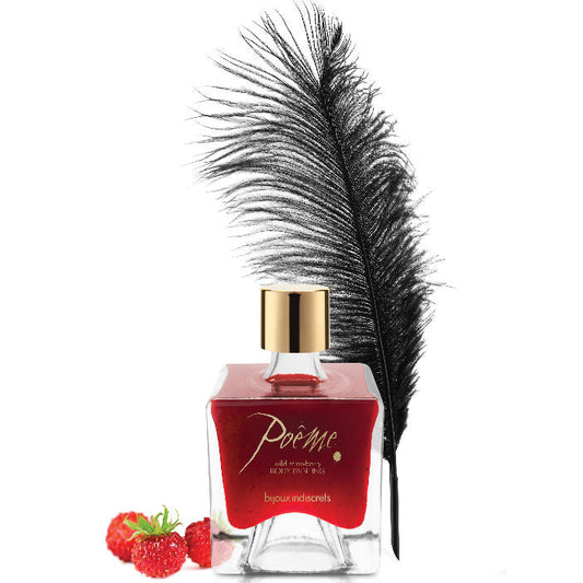 BIJOUX - POEME PEINTURE COMESTIBLE FRAISE DES SAUVAGES 50 GR BIJOUX POEME BODY PAINTING