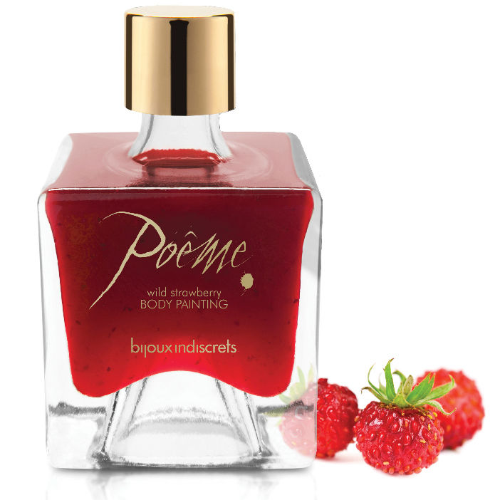 BIJOUX - POEME PEINTURE COMESTIBLE FRAISE DES SAUVAGES 50 GR - Sensualia