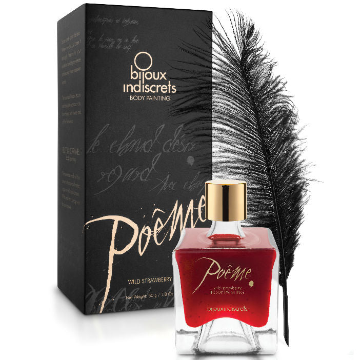 BIJOUX - POEME PEINTURE COMESTIBLE FRAISE DES SAUVAGES 50 GR - Sensualia