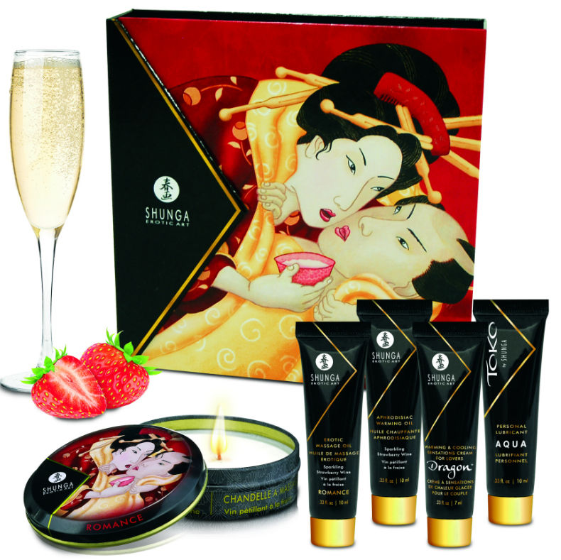 SHUNGA - KIT SECRET GEISHA FRAISES ET CAVA - Sensualia