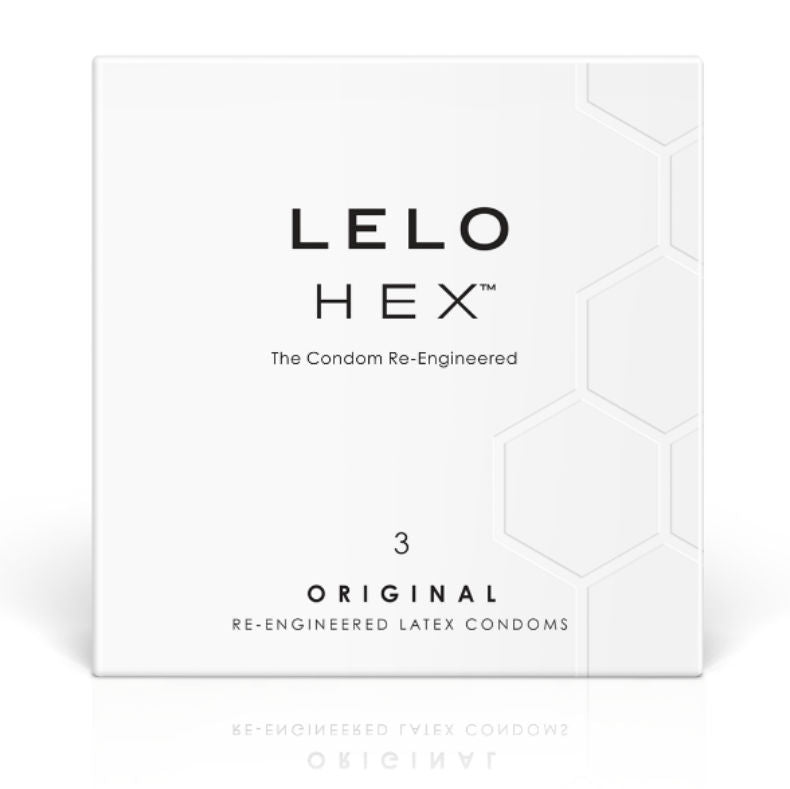 LELO - BOÎTE DE PRÉSERVATIFS HEX 3 UNITÉS - Sensualia