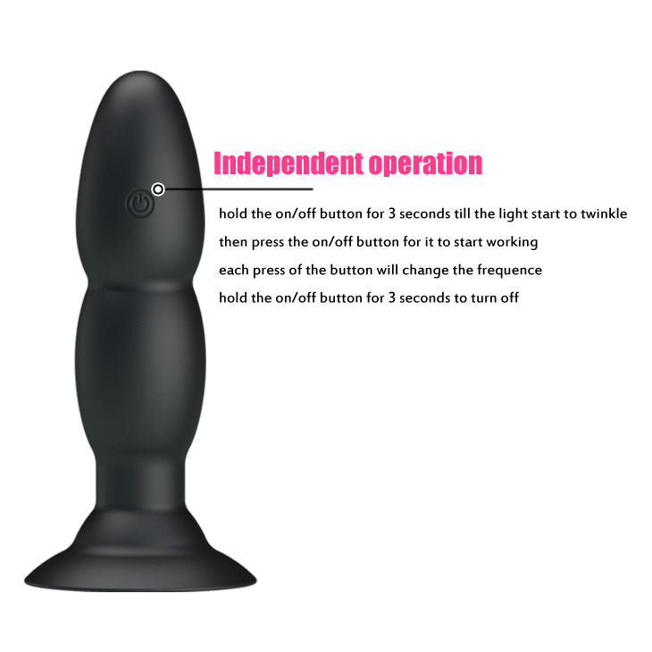 PRETTY LOVE - VIBRATEUR PLUG ET ROTATION PAR TÉLÉCOMMANDE - Sensualia