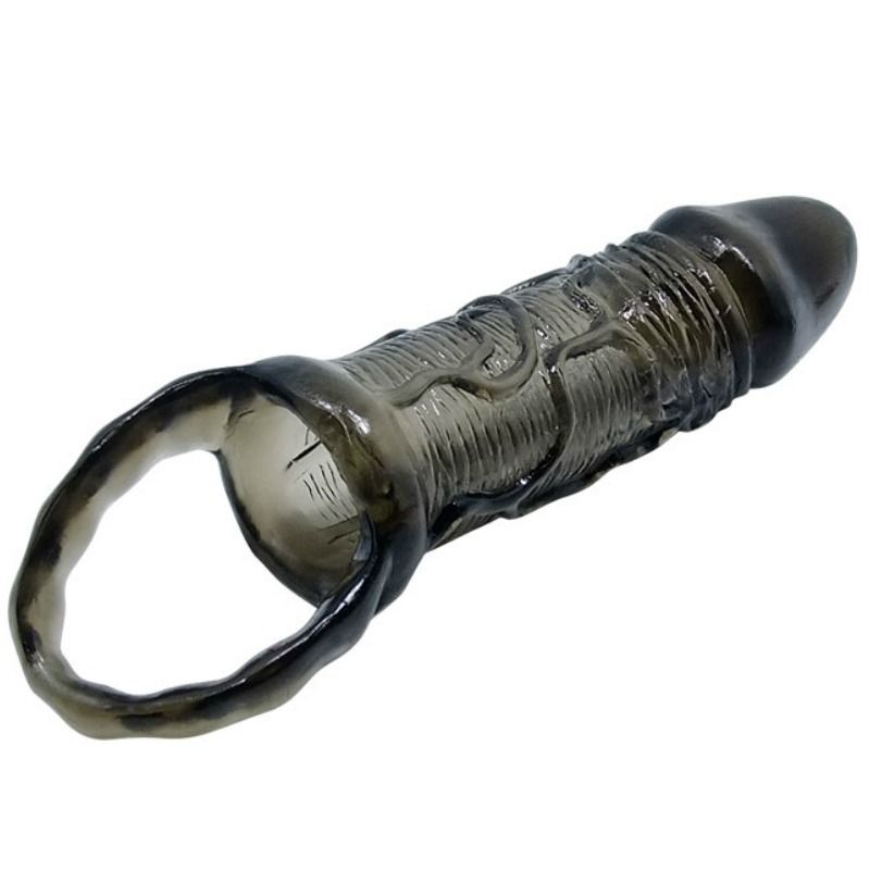 BAILE - GAINE DEXTENSION DE PÉNIS AVEC SANGLE POUR TESTICULES 11.5 CM - Sensualia