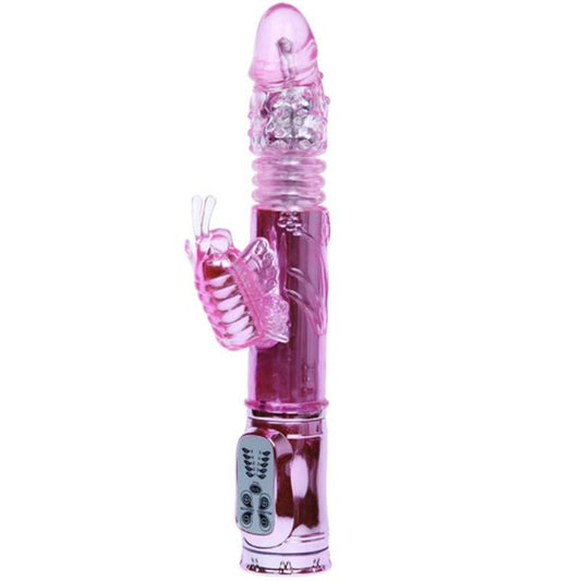 BAILE - VIBRATEUR RECHARGEABLE AVEC STIMULATEUR DE PAPILLON ROTATION ET THROBBING - Sensualia