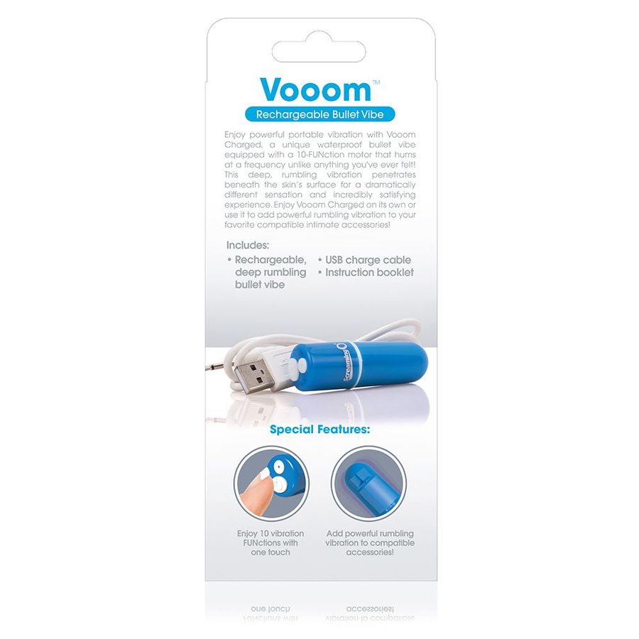 SCREAMING O - BALA VIBREURA RECHARGEABLE VOOOM BLEU - Sensualia