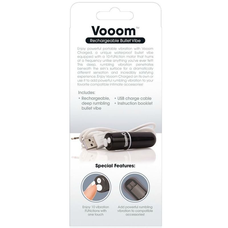 SCREAMING O - BALA VIBREURA RECHARGEABLE VOOOM NOIR - Sensualia