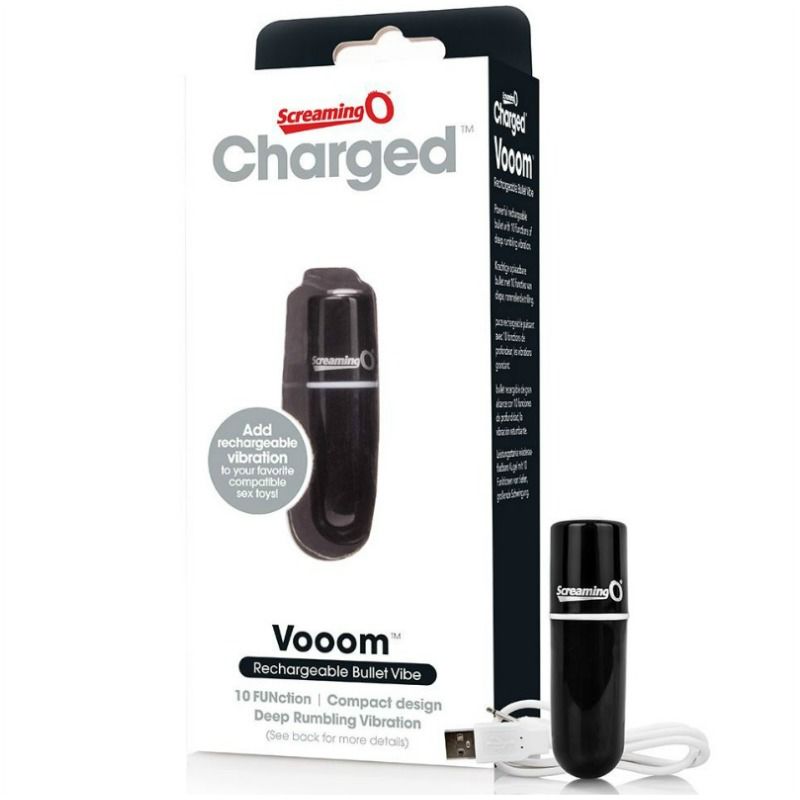 SCREAMING O - BALA VIBREURA RECHARGEABLE VOOOM NOIR - Sensualia