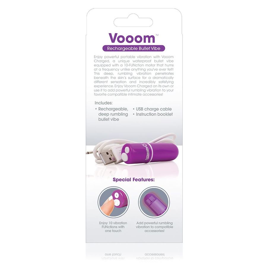 SCREAMING O - BALA VIBREURA RECHARGEABLE VOOOM VIOLET - Sensualia