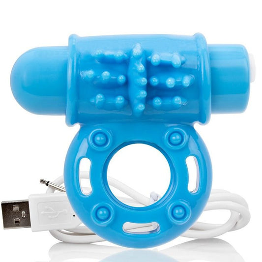 SCREAMING O - ANNEAU PÉNIEN VIBREUR WOW RECHARGEABLE BLEU - Sensualia