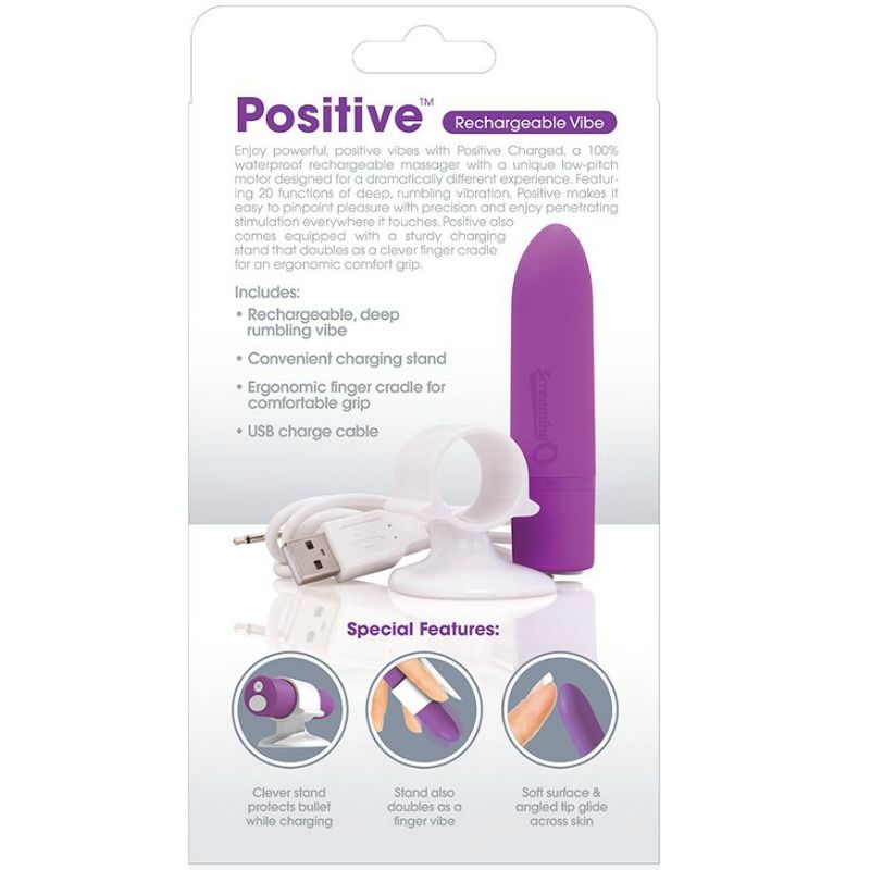 SCREAMING O - MASSEUR RECHARGEABLE POSITIVE VIOLET - Sensualia