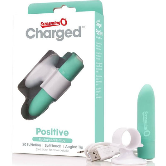 SCREAMING O - MASSEUR RECHARGEABLE POSITIVE VERT - Sensualia