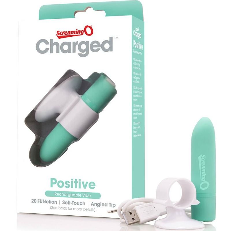 SCREAMING O - MASSEUR RECHARGEABLE POSITIVE VERT - Sensualia