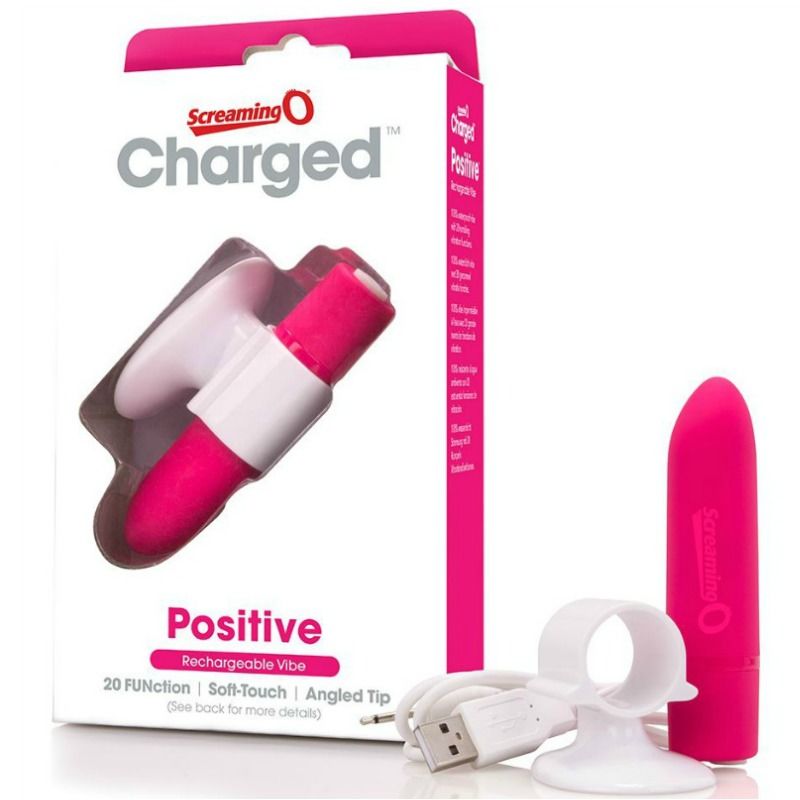 SCREAMING O - MASSEUR RECHARGEABLE POSITIVE ROSE - Sensualia