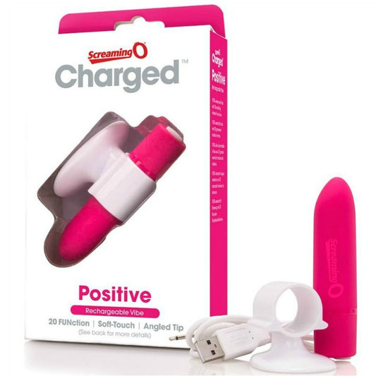 SCREAMING O - MASSEUR RECHARGEABLE POSITIVE ROSE - Sensualia