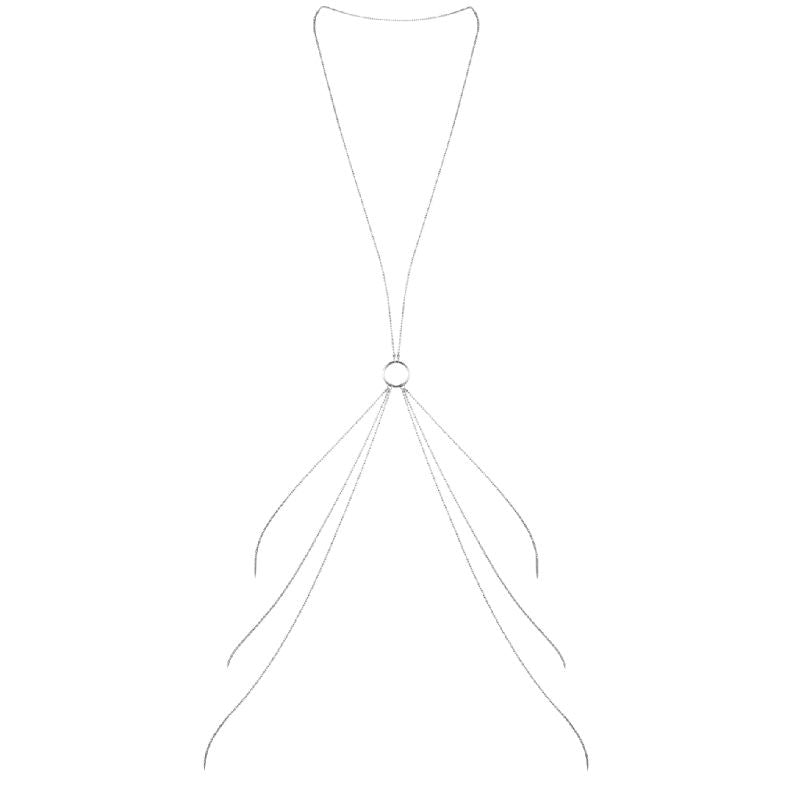 BIJOUX - MAGNIFIQUE CHAÎNES MÉTALLIQUES POUR LE CORPS 8 ARGENT - Sensualia