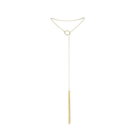 BIJOUX - MAGNIFIQUE COLLIER EN MÉTAL FRANGES DORÉES - Sensualia