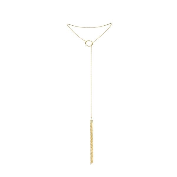 BIJOUX - MAGNIFIQUE COLLIER EN MÉTAL FRANGES DORÉES - Sensualia
