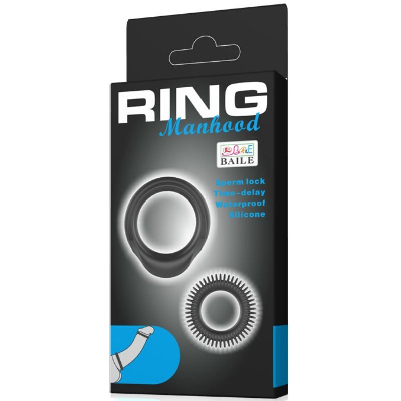 BAILE - KIT 2 ANNEAUX SILICONE ANNEAU VIRILIT? - Sensualia