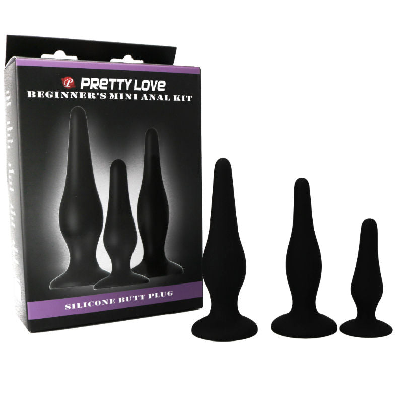 PRETTY LOVE - KIT DINITIATION EN SILICONE POUR PLUGS ANAL - Sensualia