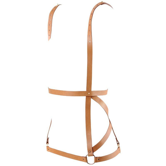 BIJOUX - INDISCRETS MAZE HARNAIS FORME ROBE MARRON - Sensualia