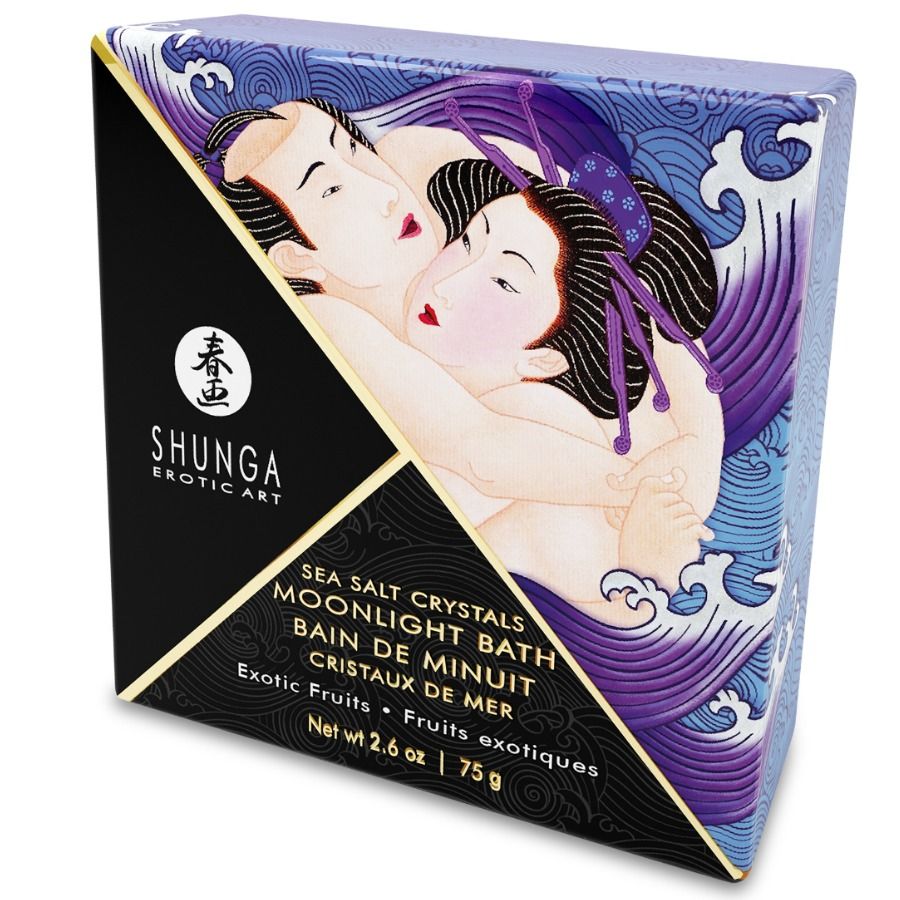 SHUNGA - SELS DE BAIN A GOÛT VIOLET EXOTIQUE 75 GR - Sensualia