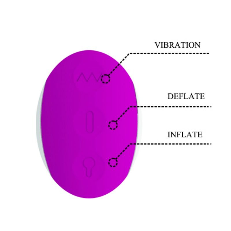 PRETTY LOVE - VIBRATEUR GONFLABLE RECHARGEABLE DEMPSEY - Sensualia