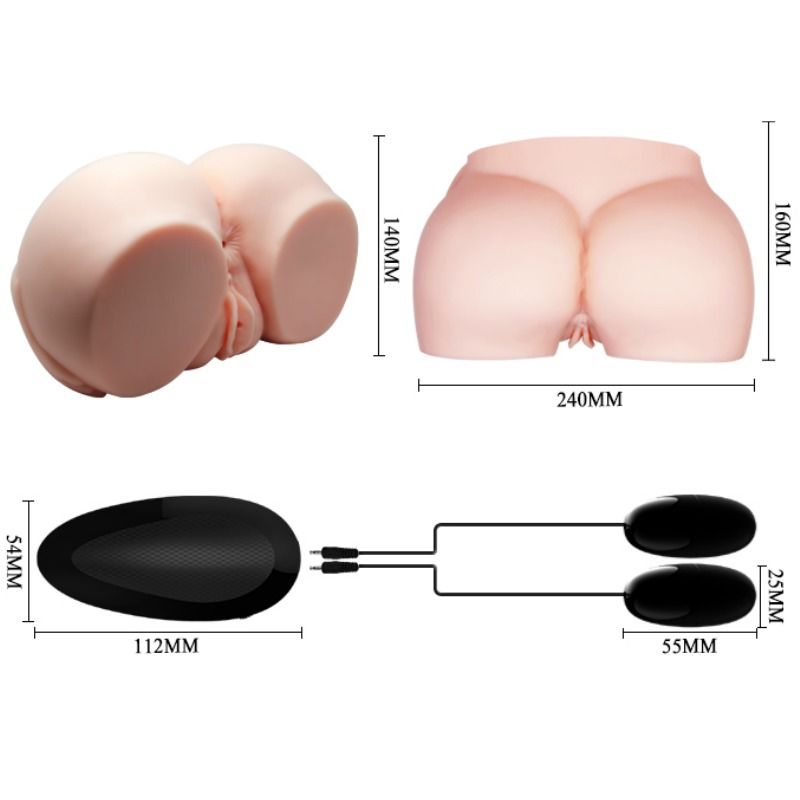 CRAZY BULL - VAGIN ET ANUS RÉALISTES AVEC VIBRATION - Sensualia