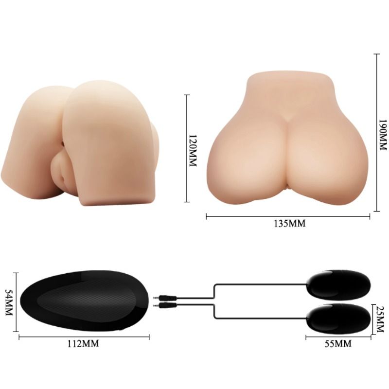 CRAZY BULL - VAGIN ET ANUS RÉALISTES AVEC POSITION DE VIBRATION 4 - Sensualia