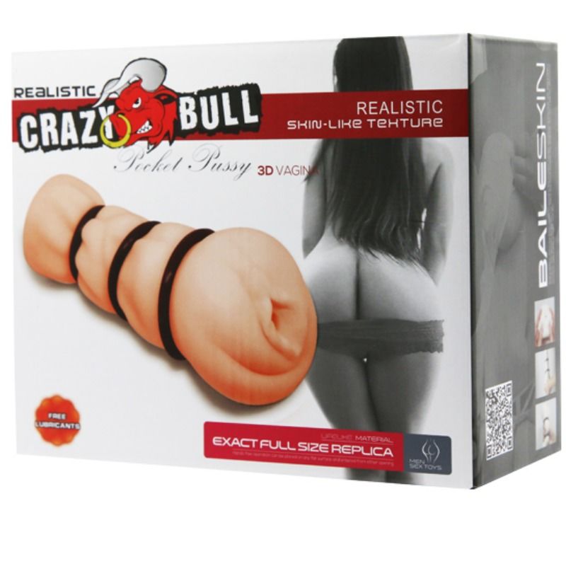 CRAZY BULL - MASTURBATEUR VAGIN AVEC ANNEAUX - Sensualia
