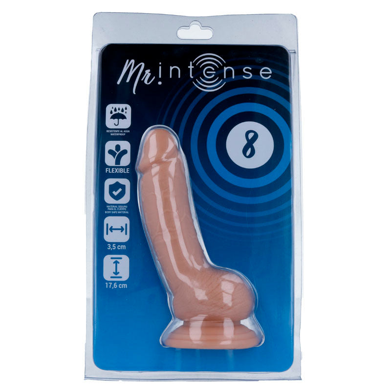 MR INTENSE - 8 PÉNIS RÉALISTE 17.6 CM -O- 3.5 CM - Sensualia