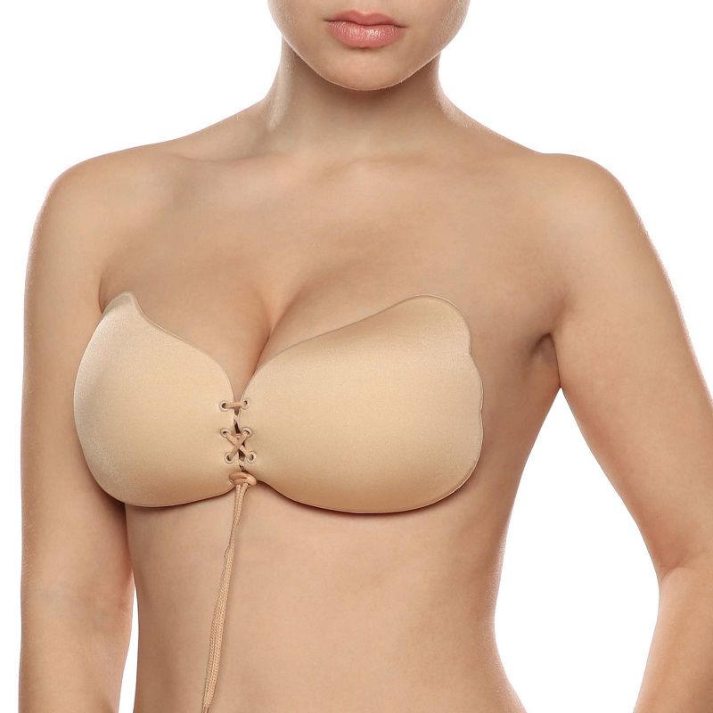 BYE-BRA - LACE-IT RENFORCEMENT PUSH-UP BEIGE BONNET A - Sensualia