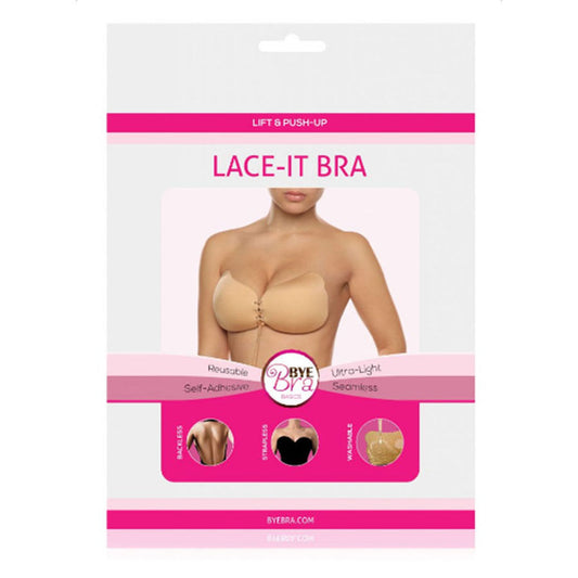 BYE-BRA - LACE-IT RENFORCEMENT PUSH-UP BEIGE BONNET C - Sensualia