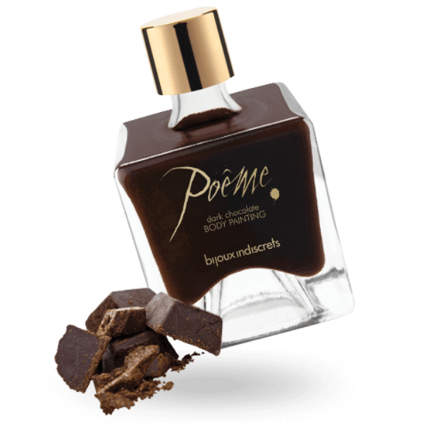 BIJOUX - POEME PEINTURE COMESTIBLE CHOCOLAT NOIR 50 GR - Sensualia