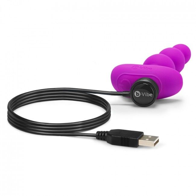 B-VIBE - TRIPLET ANAL TÉLÉCOMMANDE BILLES ROSE B-VIBE