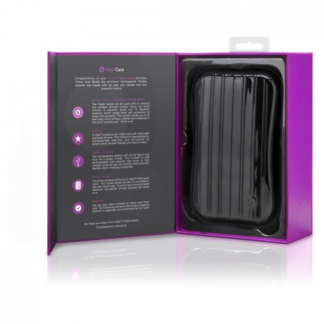 B-VIBE - TRIPLET ANAL TÉLÉCOMMANDE BILLES ROSE B-VIBE