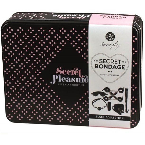 SECRETPLAY - BDSM SET 8 PCS NOIR - Sensualia