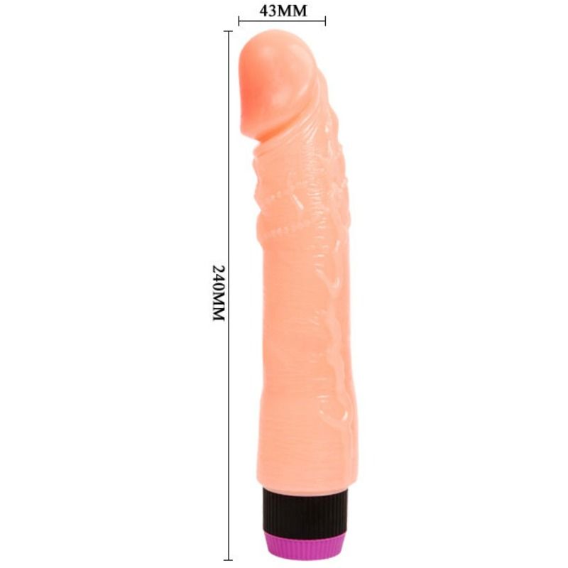 BAILE - VIBRATEUR NATUREL FLEXIBLE RÉALISTE 24 CM - Sensualia