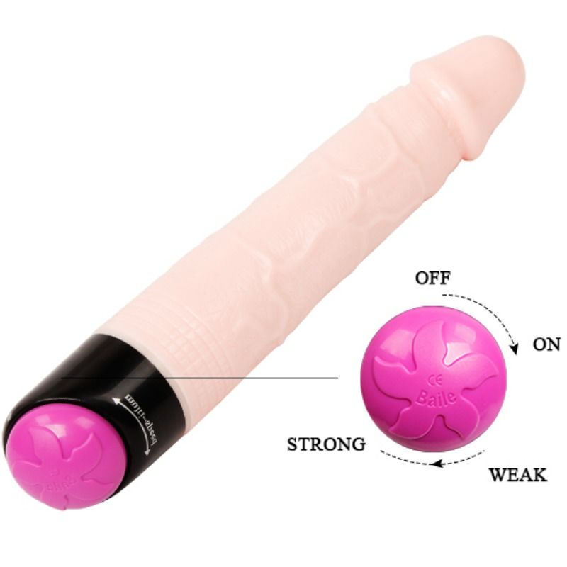 BAILE - VIBRATION ET ROTATION SEXUELLES COLORÉES 24 CM - Sensualia
