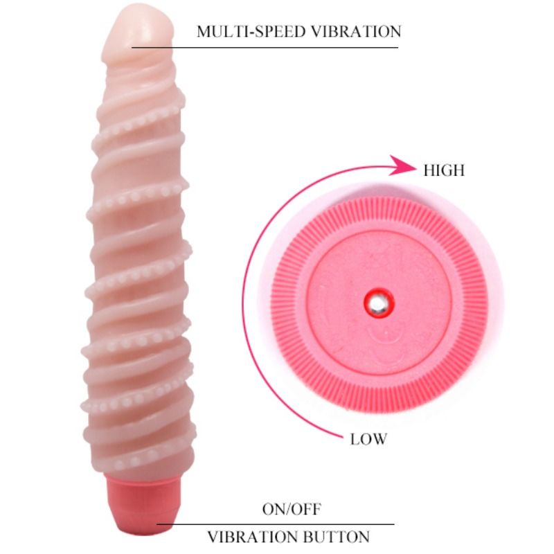 BAILE - VIBRATEUR SPIRALE SENSUELLE FLEXI VIBE 19.5 CM - Sensualia
