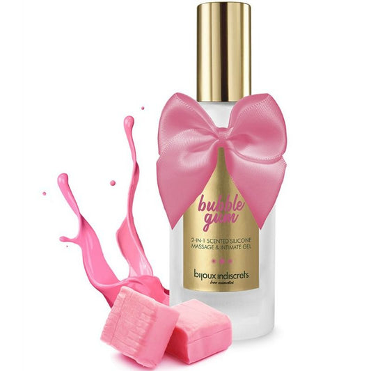 BIJOUX - BUBBLE GUM GEL 2 EN 1 SILICONE GOMME FRAISE 100 ML BIJOUX LOVE COSMETIQUES
