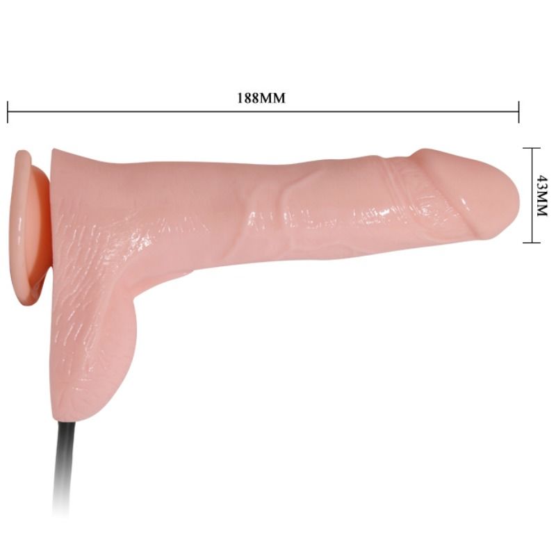 BAILE - GODE VIBRANT ET GONFLABLE RÉALISTE 18.8 CM BAILE