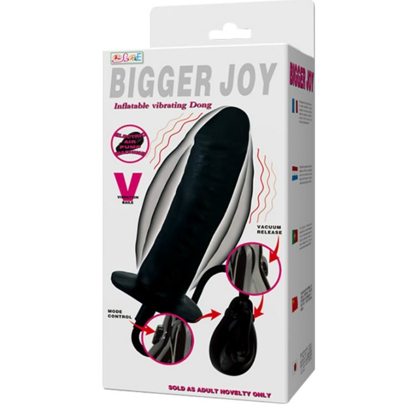 BAILE - GODE GONFLABLE BIGGER JOY AVEC VIBRATION 16 CM - Sensualia
